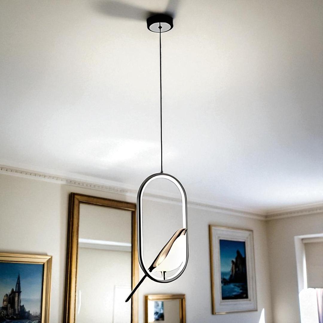 Lámpara De Techo Pájaro De Diseño Moderno | LED