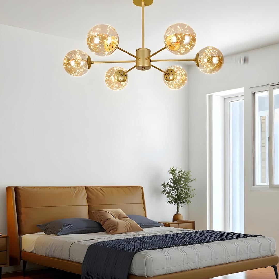 Candelabro De Globo De Vidrio | Lujoso