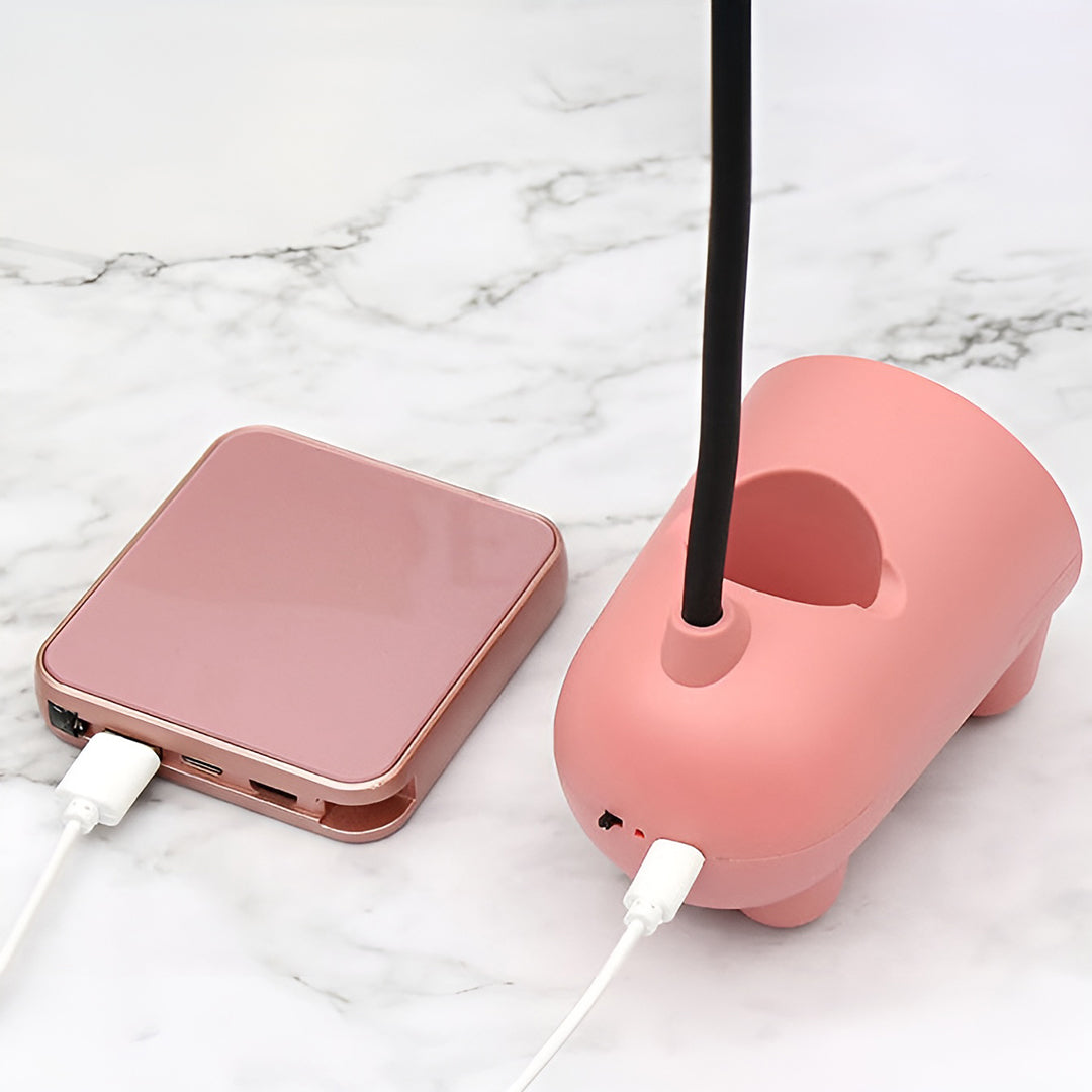 Lámpara de Mesa Escritorio con Forma de Conejo | Control Táctil