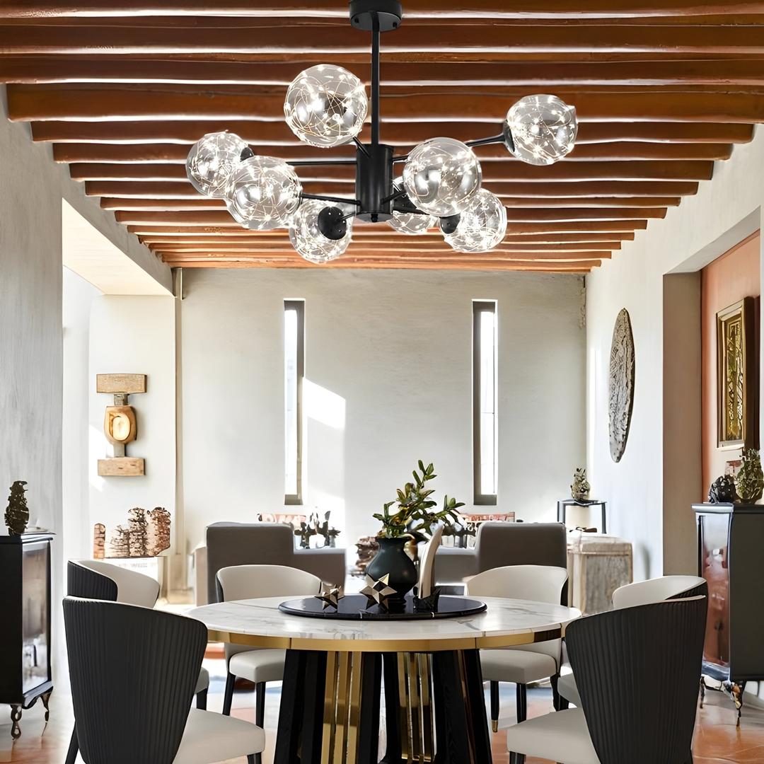 Candelabro De Globo De Vidrio | Lujoso