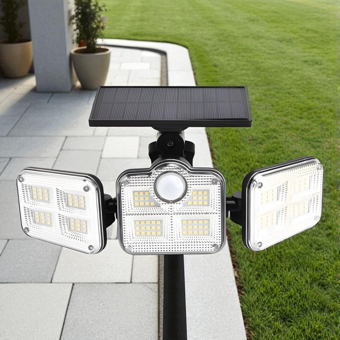 Lámpara Solar LED con Sensor de Movimiento | Exterior