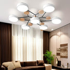 Lámpara Semi-empotrada LED Moderna de Hierro y Acrílico | Redonda