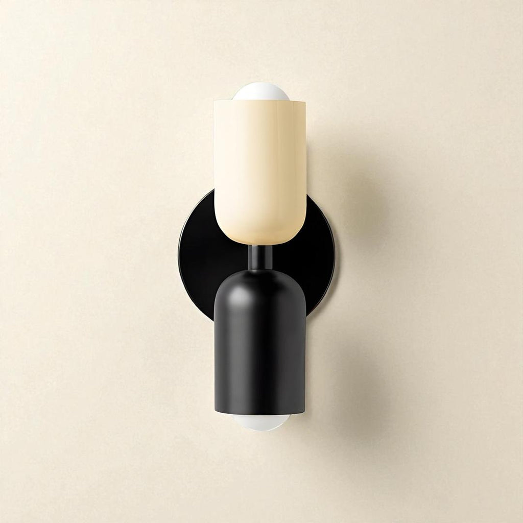 Lámparas de Pared LED Color Crema de Resina y Metal | Doble Cabeza