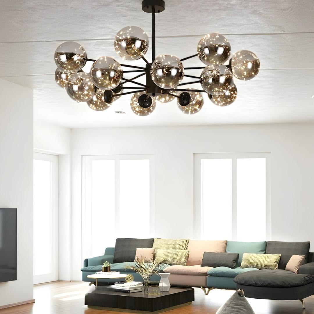 Candelabro De Globo De Vidrio | Lujoso