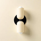 Lámparas de Pared LED Color Crema de Resina y Metal | Doble Cabeza