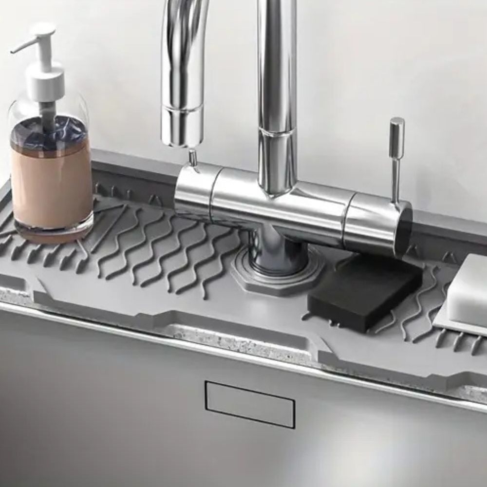 Alfombrilla Antideslizante para Fregadero con Diseño Inclinado Aqua