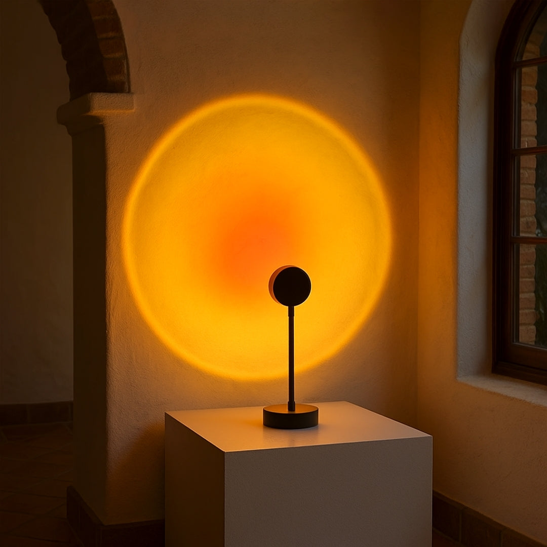 Lámpara De Mesa Atardecer Colorida | Decorativa
