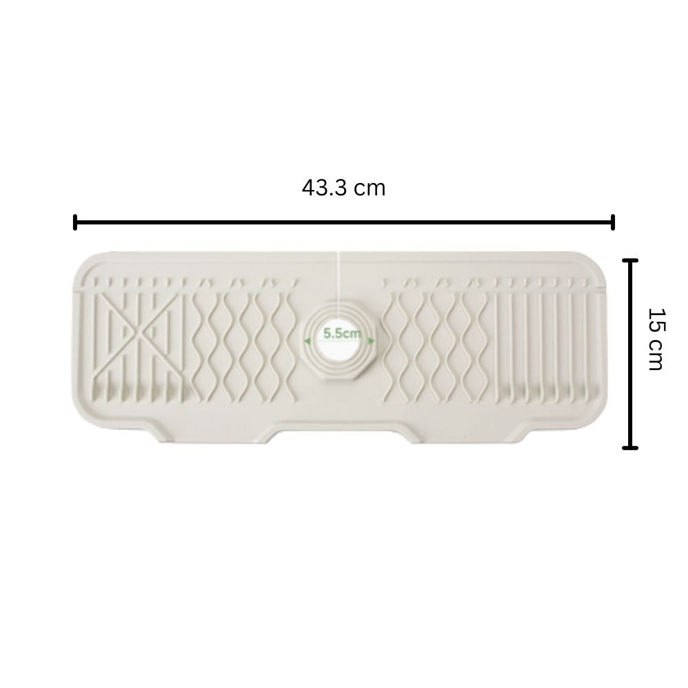 Alfombrilla Antideslizante para Fregadero con Diseño Inclinado Aqua