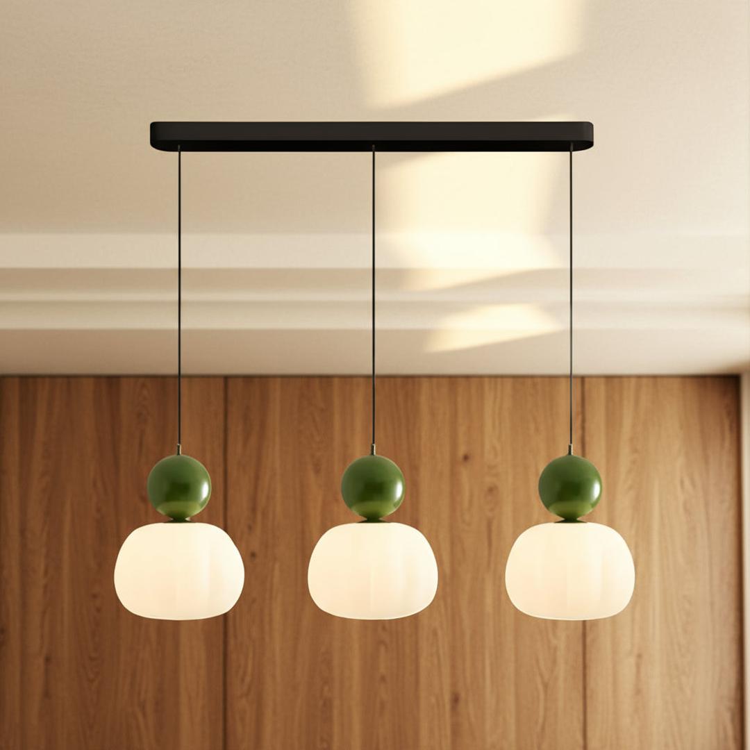 Lámpara Colgante Decorativa Color Crema | Art Deco