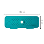 Rutschfeste Spülbeckenmatte mit geneigtem Aqua-Design