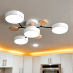 Lámpara Semi-empotrada LED Moderna de Hierro y Acrílico | Redonda