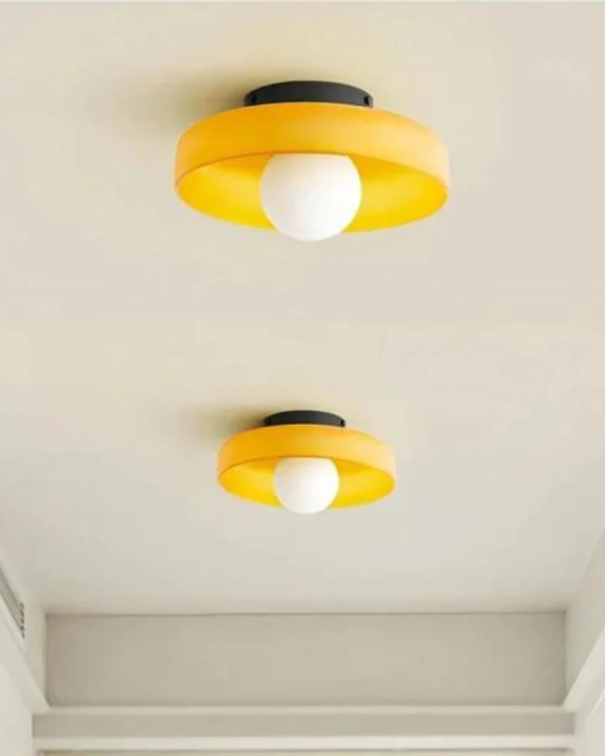 Lámpara de Pared Moderna de Vidrio Ø25cm | Diseño Estilizado