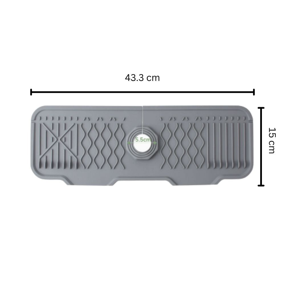 Alfombrilla Antideslizante para Fregadero con Diseño Inclinado Aqua