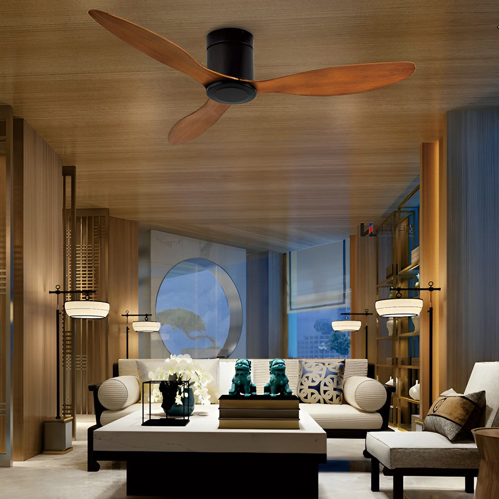 Modern Ceiling Fans with Lighting, 3 Blades, Quiet, Adjustable and Remote Control