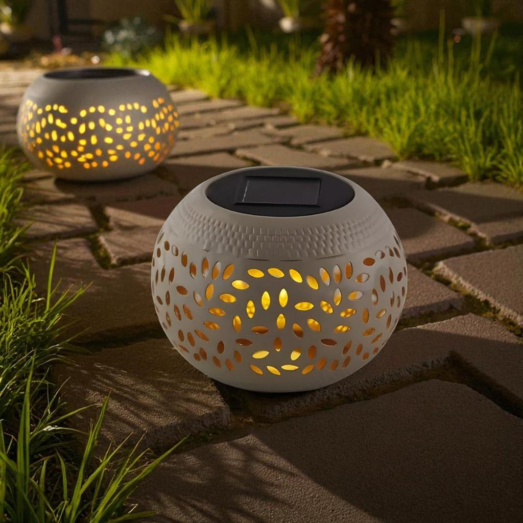 Lámpara Solar de Jardín con Puntos de Luz | Para Exterior