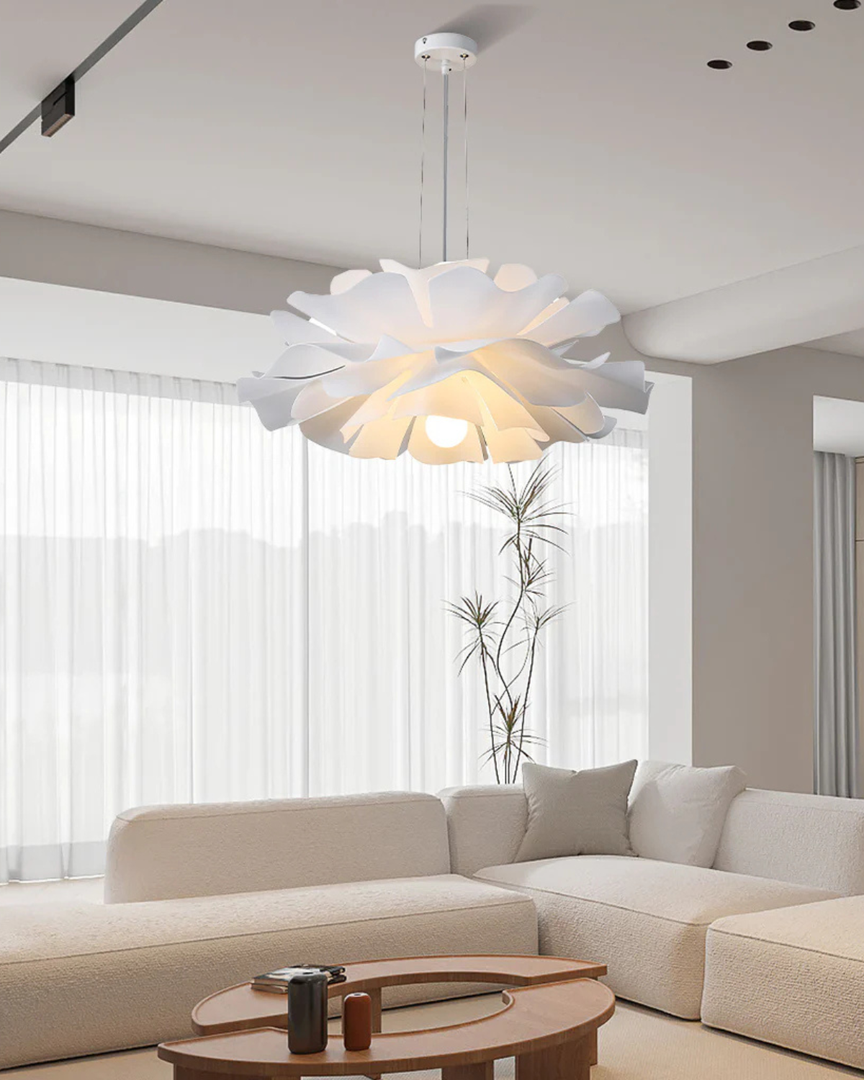 Lámpara Colgante Floral | Estilo Japandi