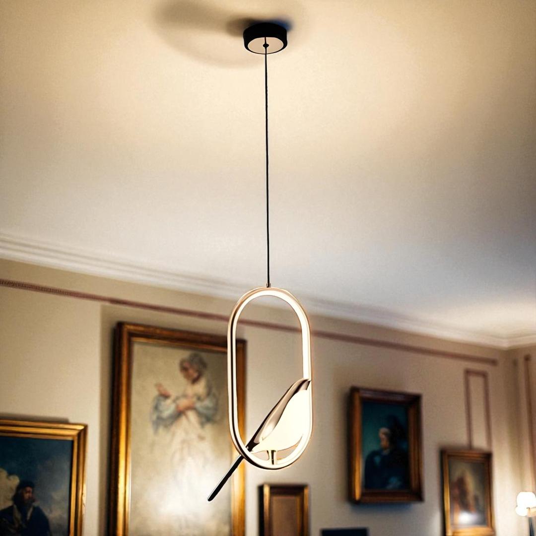 Lámpara De Techo Pájaro De Diseño Moderno | LED
