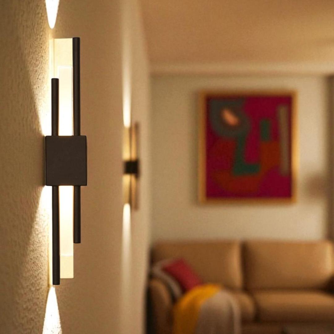 Iron and Acrylic Wall Lamp for Ambient Lighting | For Living Room