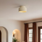 Lámpara Colgante Moderna Color Crema | Redonda