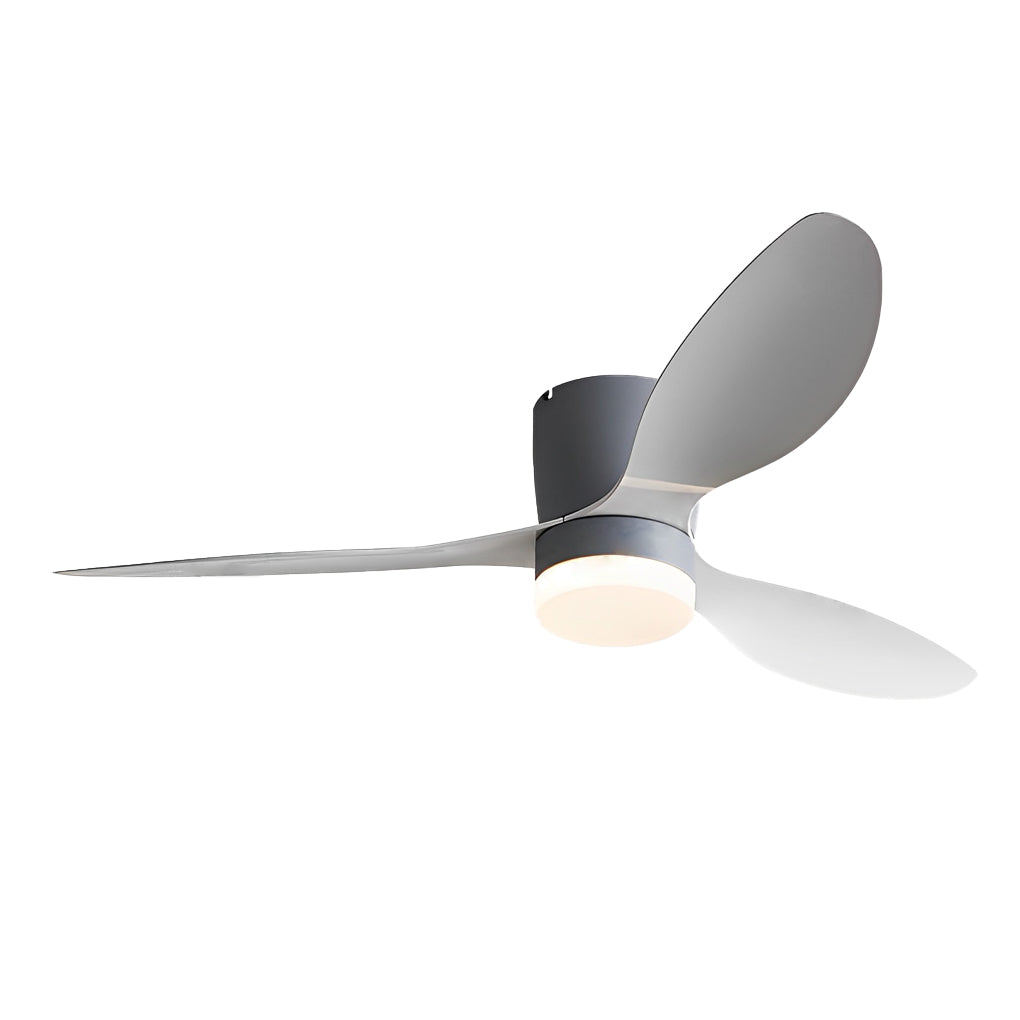 Modern 52-Inch Ceiling Fan with 3 Blades, Adjustable LED Lighting, and Remote Control