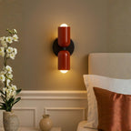 Lámparas de Pared LED Color Crema de Resina y Metal | Doble Cabeza