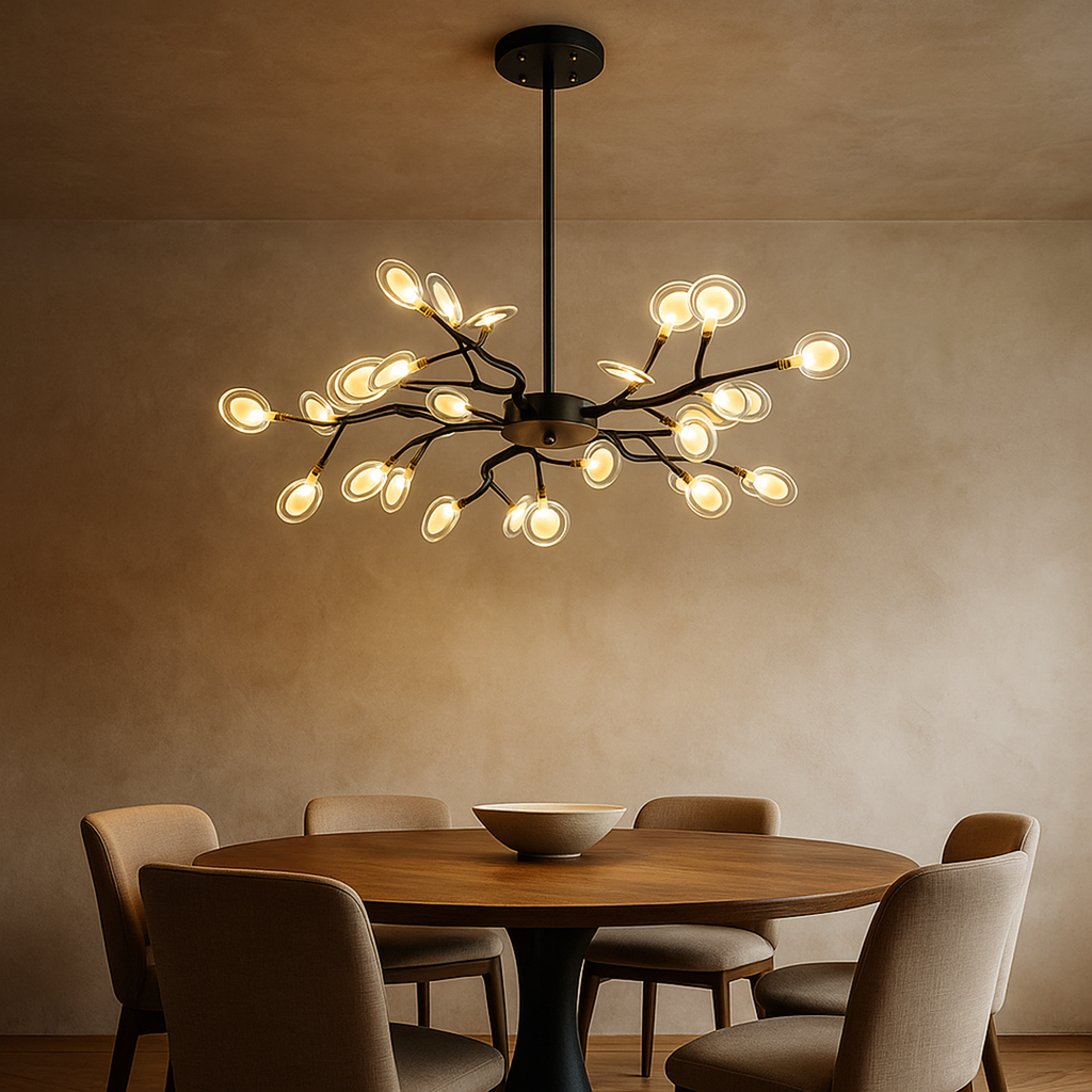 Araña de Techo Ramificada | Diseño Moderno