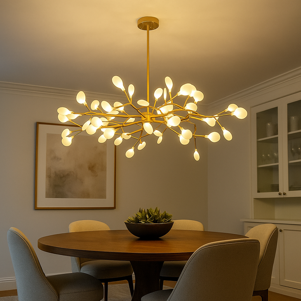 Araña de Techo Ramificada | Diseño Moderno