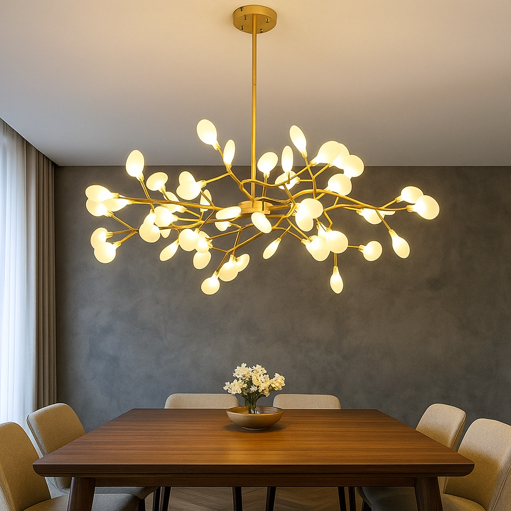 Araña de Techo Ramificada | Diseño Moderno