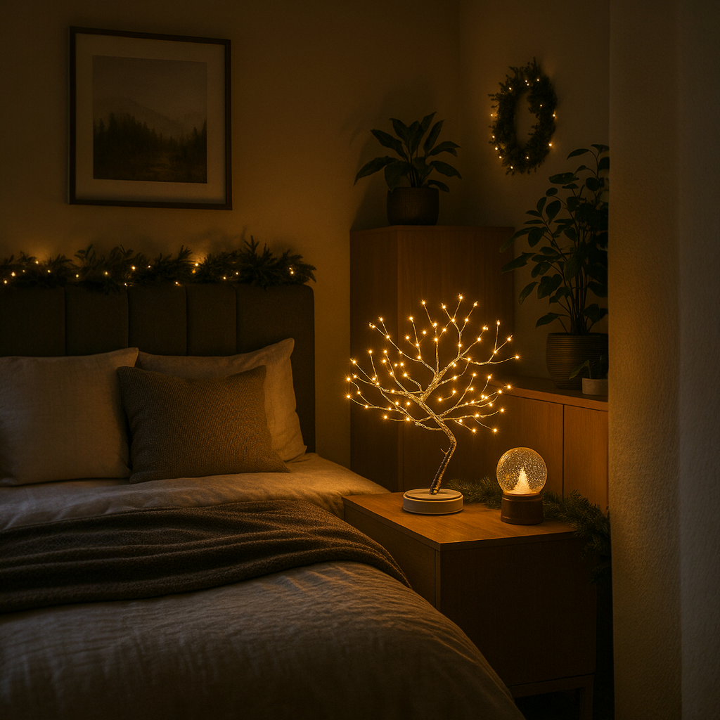 Lámpara con Forma de Árbol Elegante | Diseño Portátil