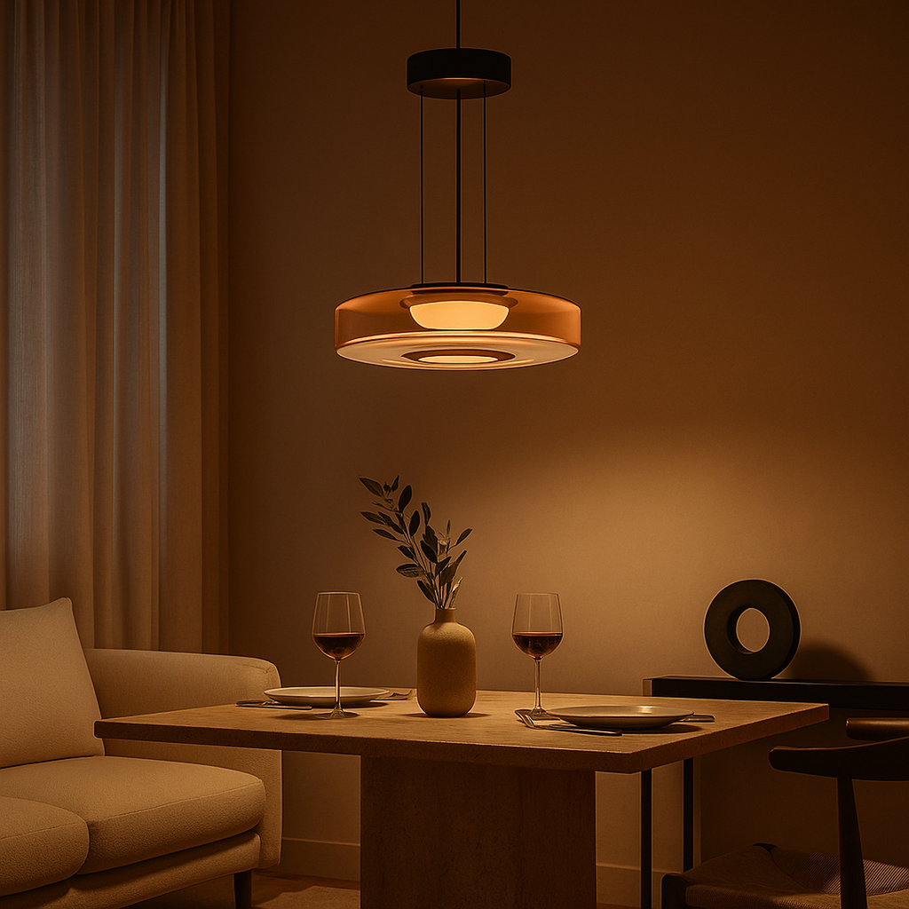 Lámpara Colgante Decorativa De Vidrio | Estilo Bauhaus