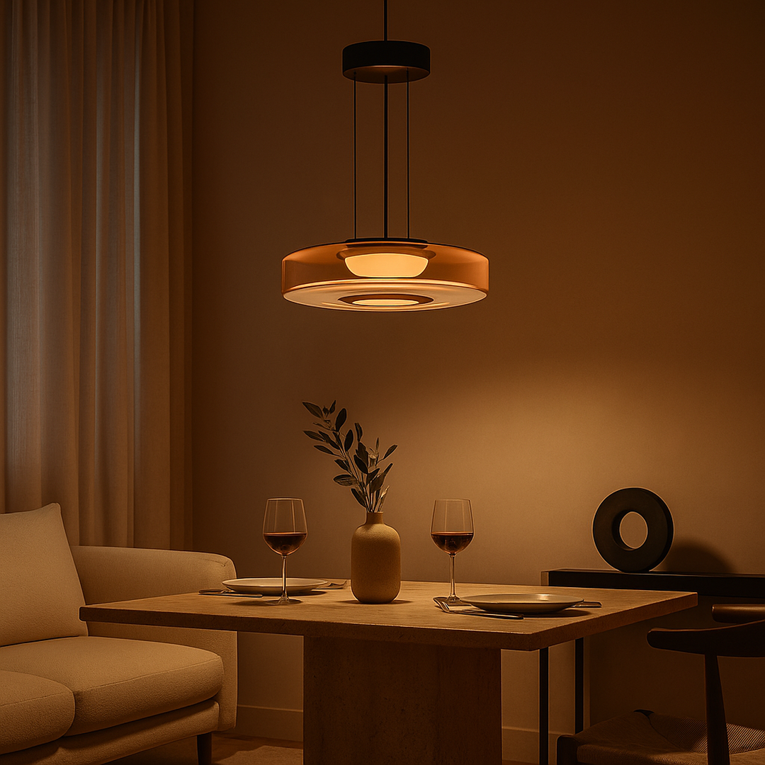 Lámpara Colgante Decorativa De Vidrio | Estilo Bauhaus