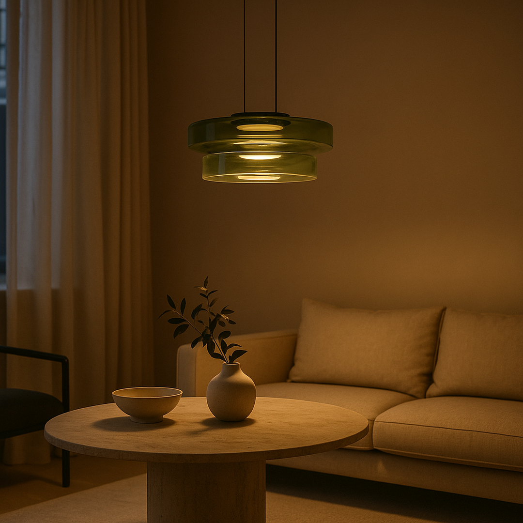 Lámpara Colgante Decorativa De Vidrio | Estilo Bauhaus