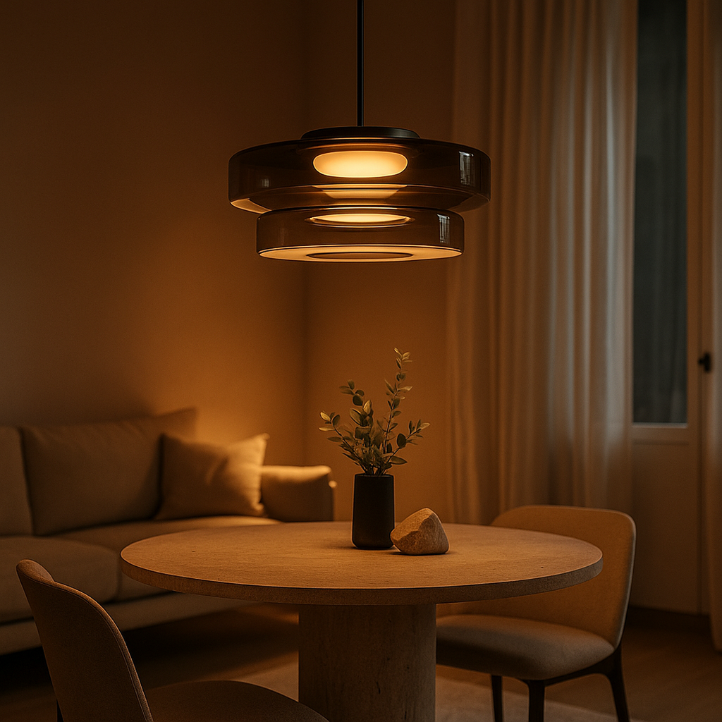 Lámpara Colgante Decorativa De Vidrio | Estilo Bauhaus