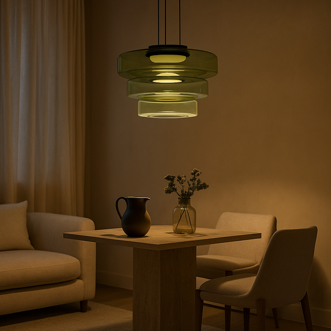 Lámpara Colgante Decorativa De Vidrio | Estilo Bauhaus