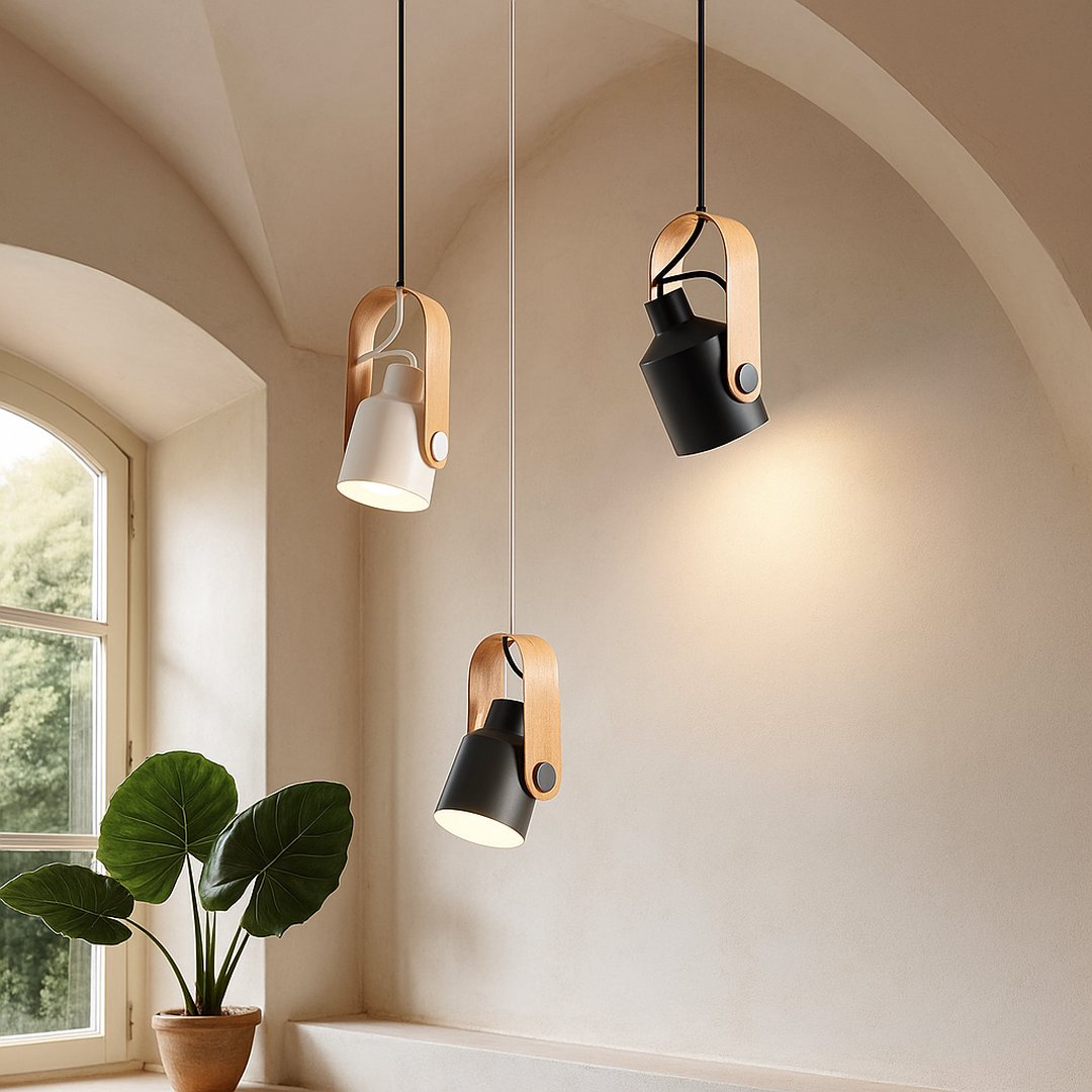 Lámpara Colgante LED Nórdica | Giratoria