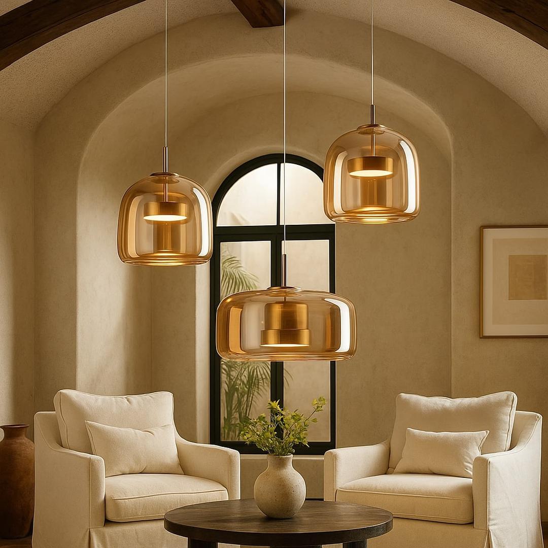 Lámpara Colgante De Vidrio | Moderna