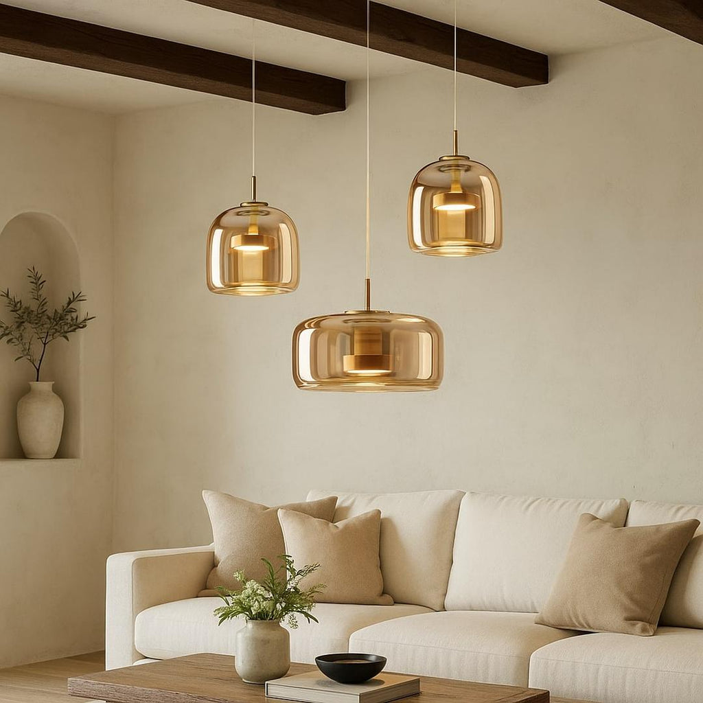 Lámpara Colgante De Vidrio | Moderna