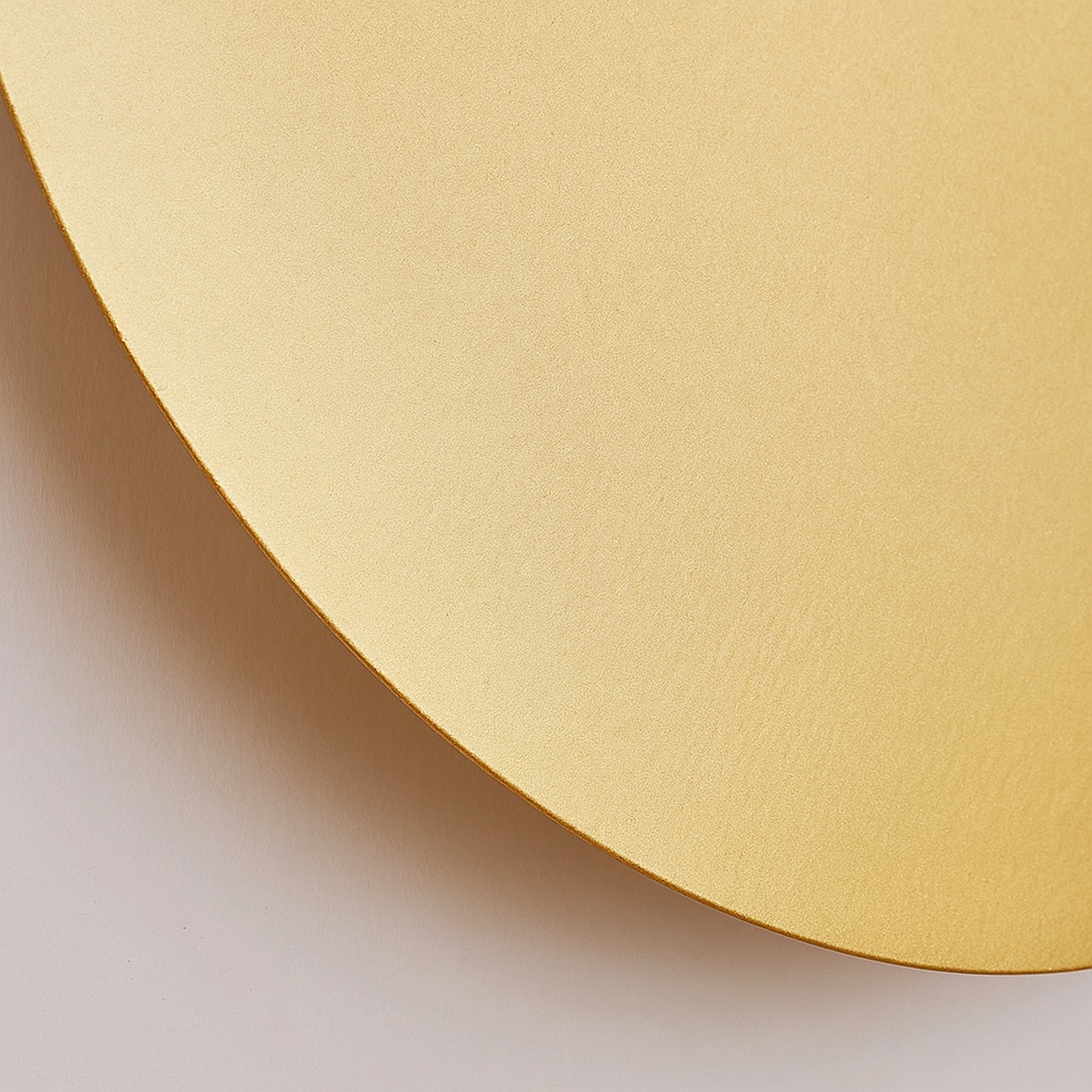 Lámpara de Pared Redonda de Metal | Estilo Minimalista de Interior