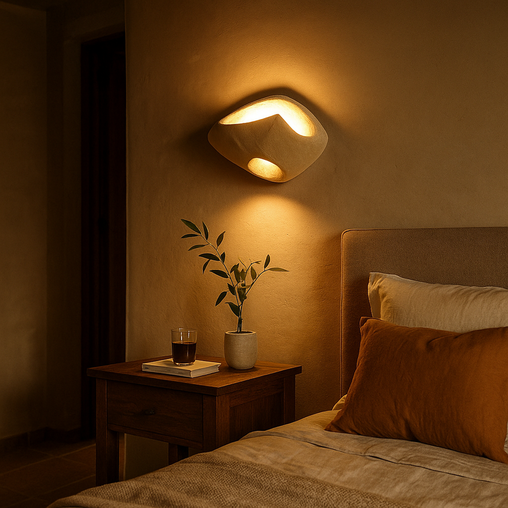 Lámpara de Pared Wabi-Sabi | Diseño Natural para Interior