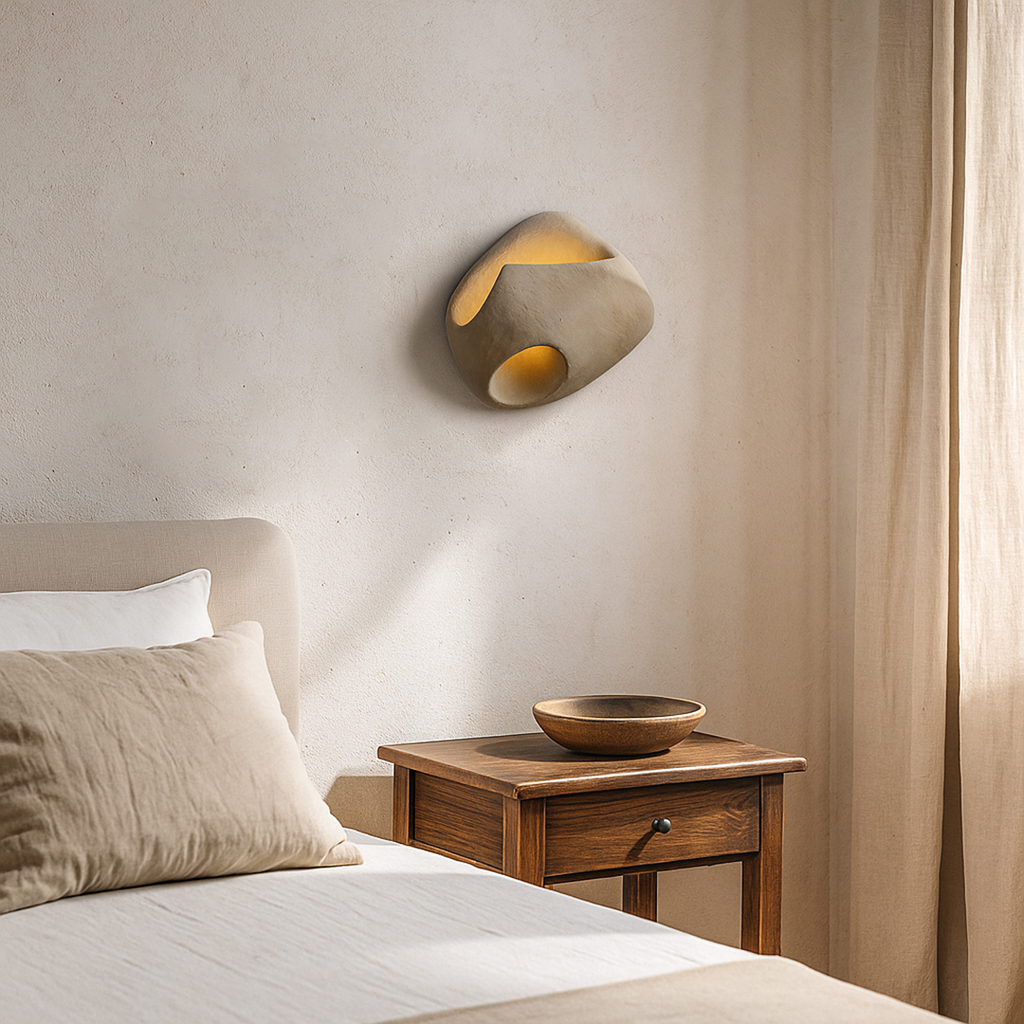Lámpara de Pared Wabi-Sabi | Diseño Natural para Interior