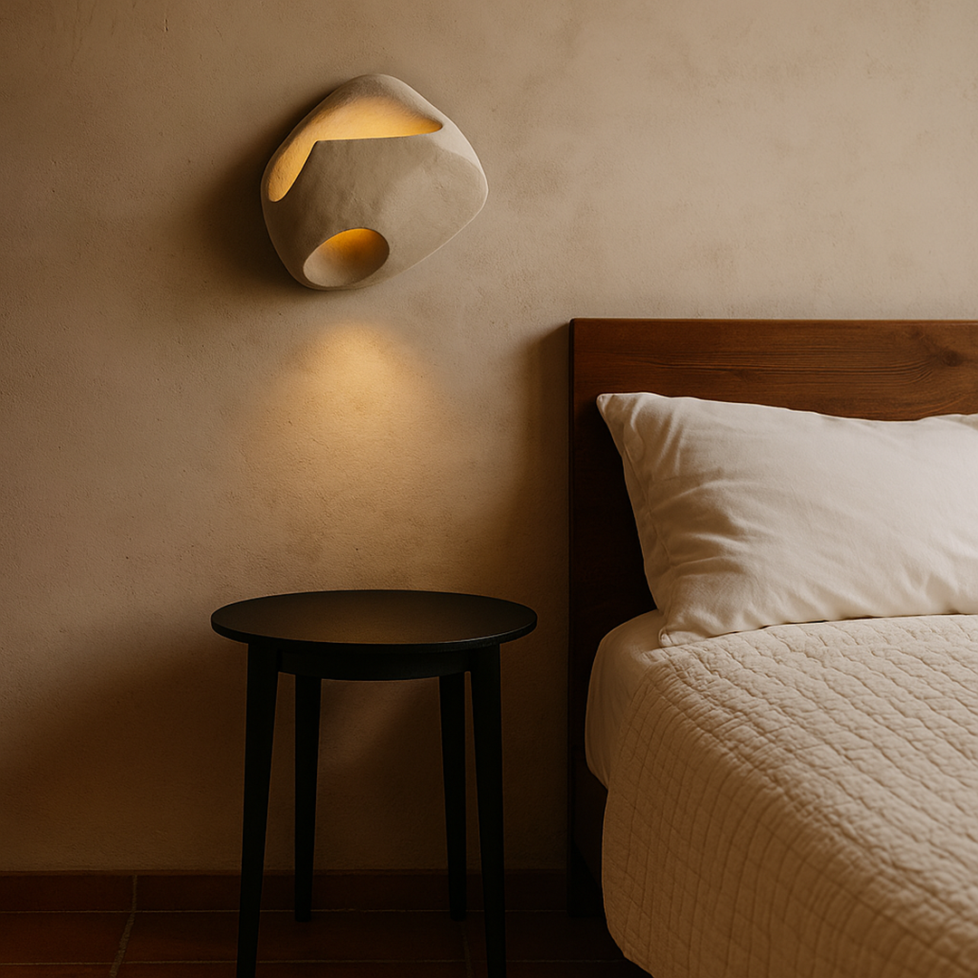 Lámpara de Pared Wabi-Sabi | Diseño Natural para Interior