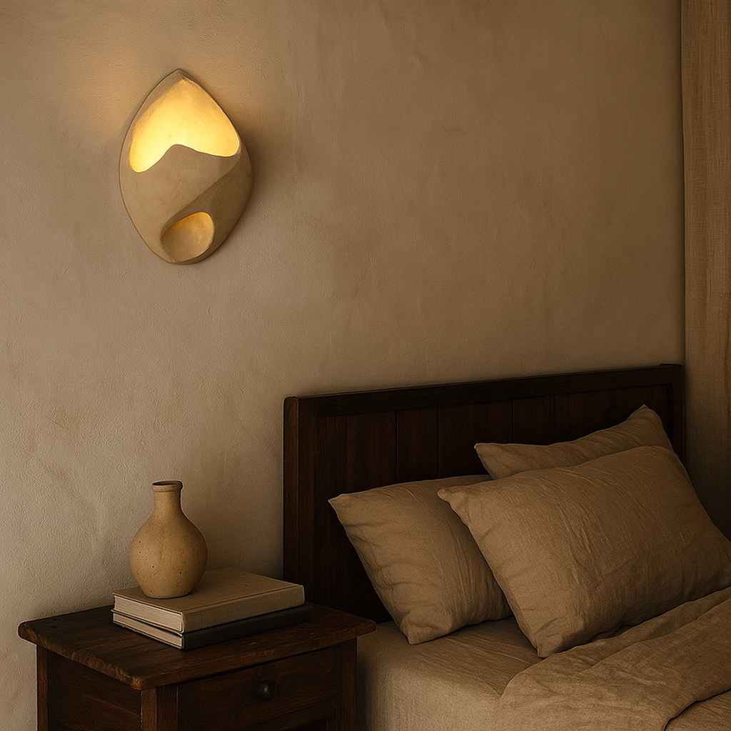 Lámpara de Pared Wabi-Sabi | Diseño Natural para Interior