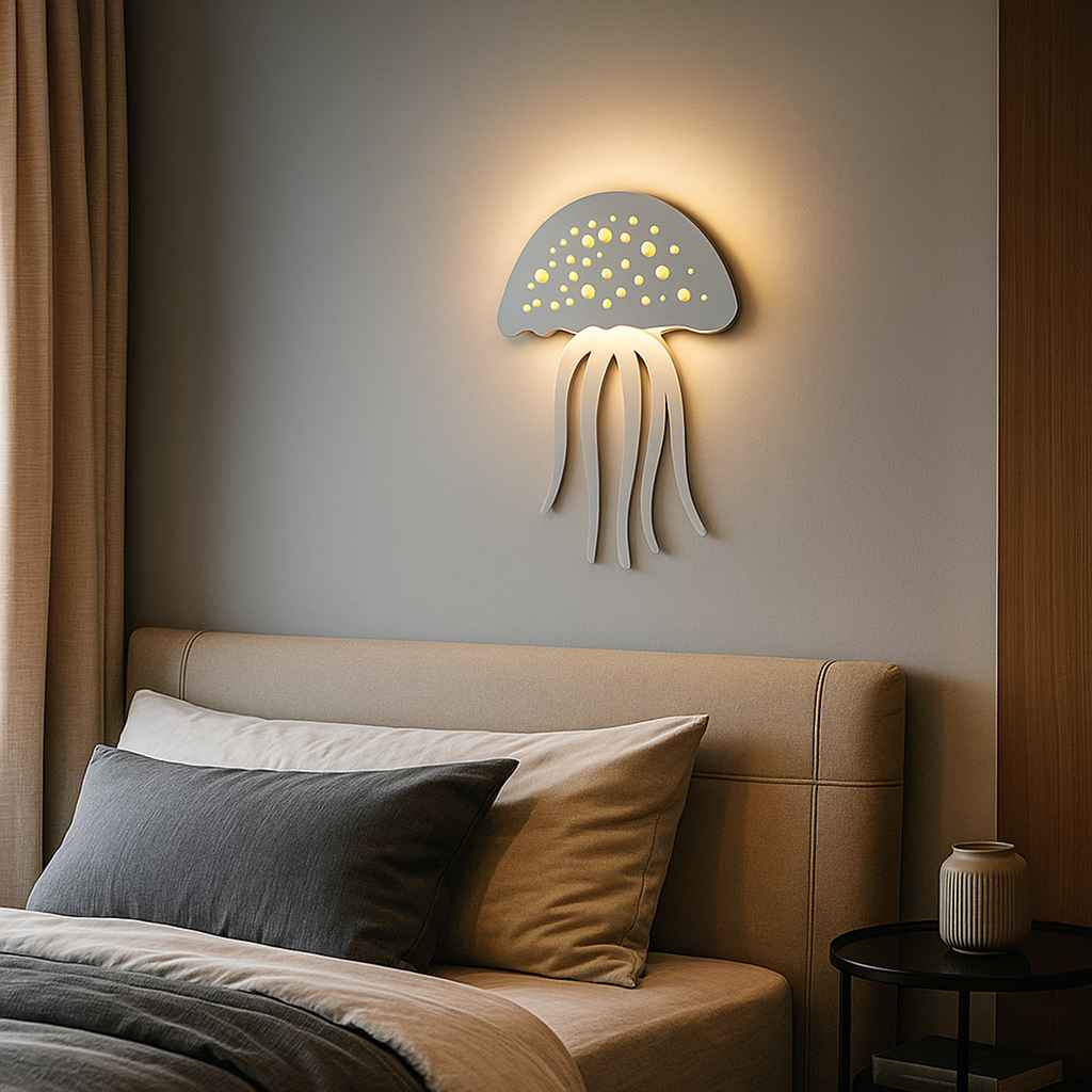 Lámpara de Pared con Forma de Medusa | Decoración de Pared Original