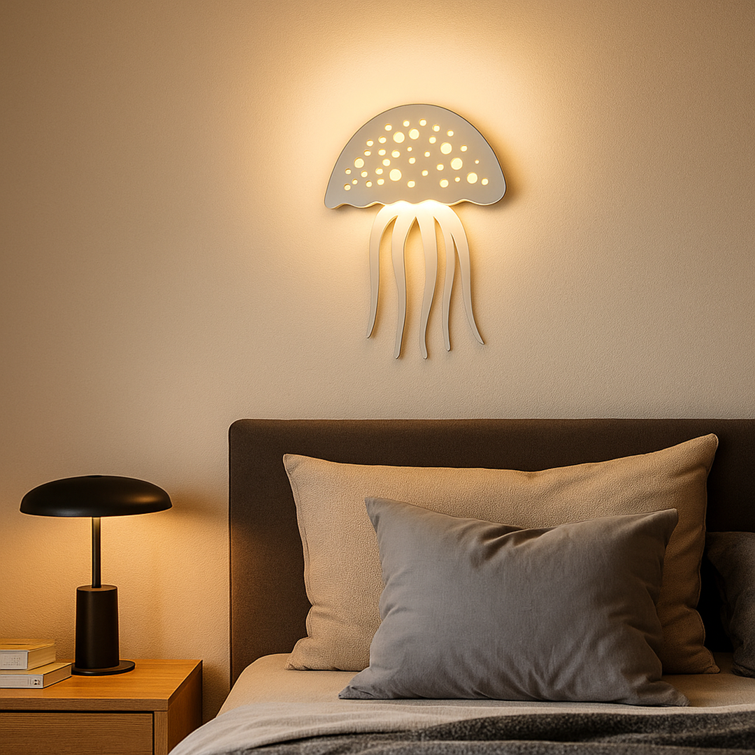 Lámpara de Pared con Forma de Medusa | Decoración de Pared Original