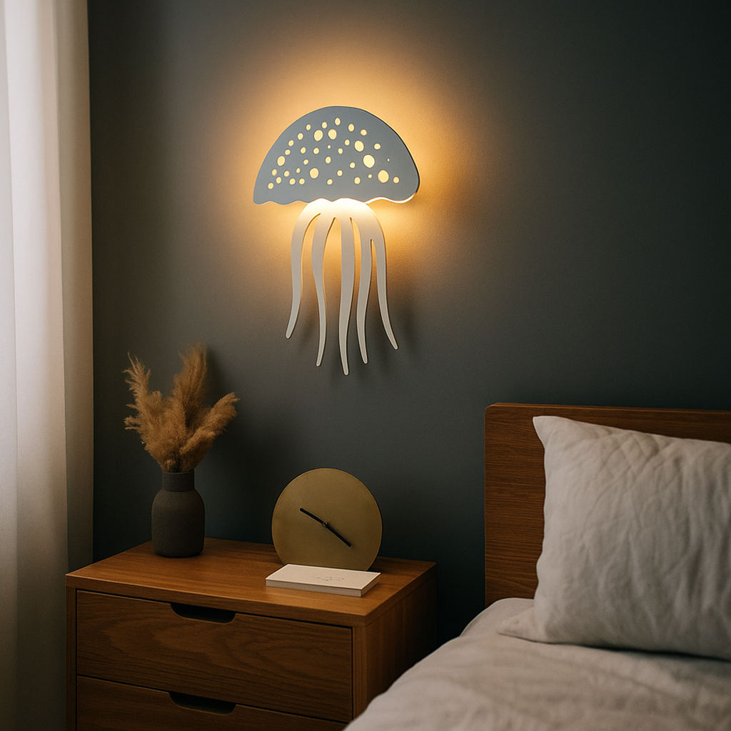 Lámpara de Pared con Forma de Medusa | Decoración de Pared Original