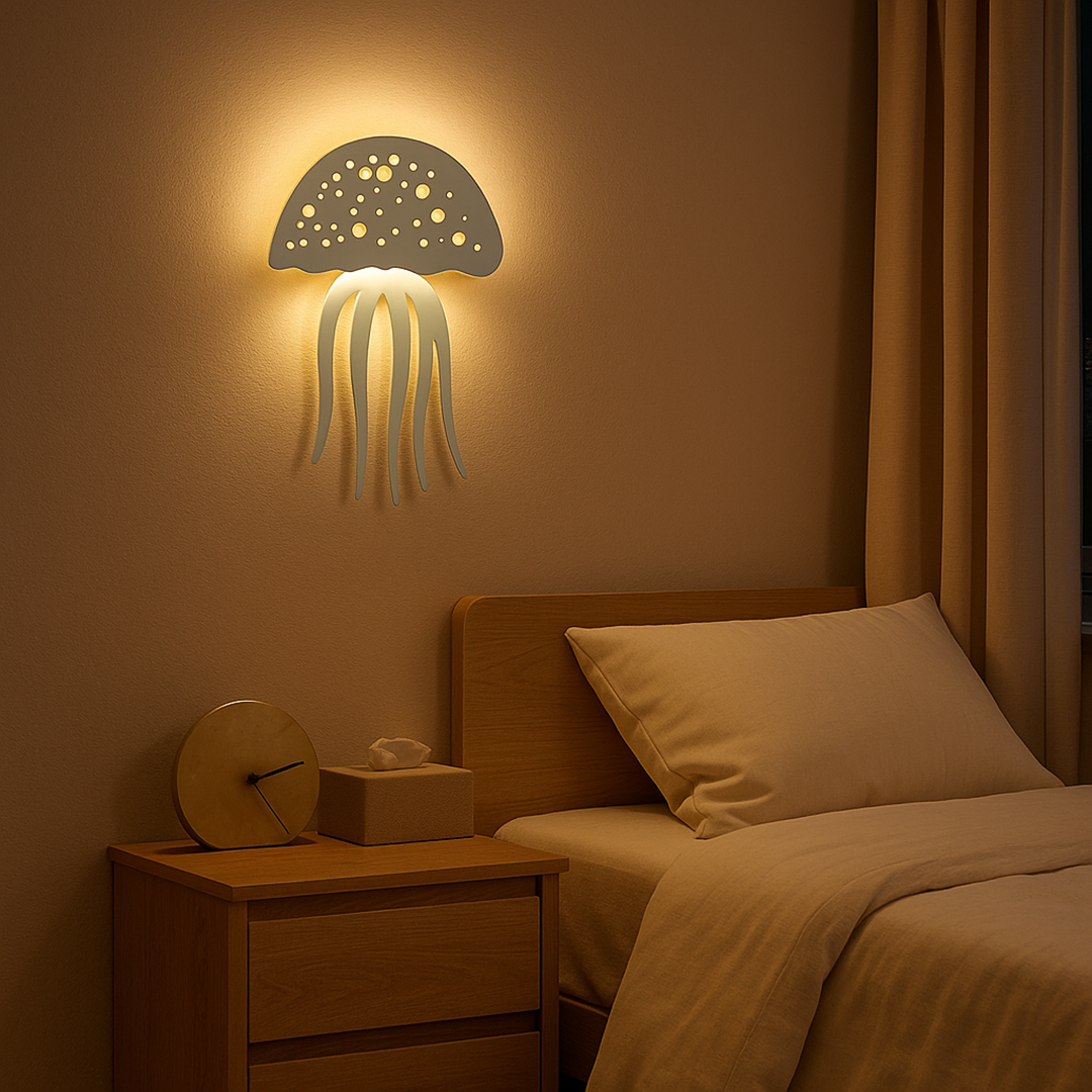 Lámpara de Pared con Forma de Medusa | Decoración de Pared Original
