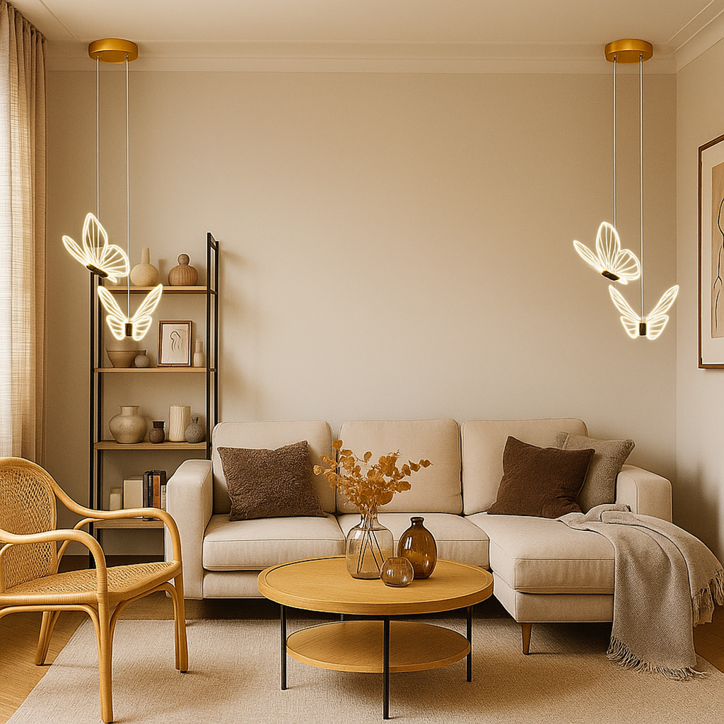 Lámpara Colgante con Forma de Mariposa | Iluminación Decorativa Infantil
