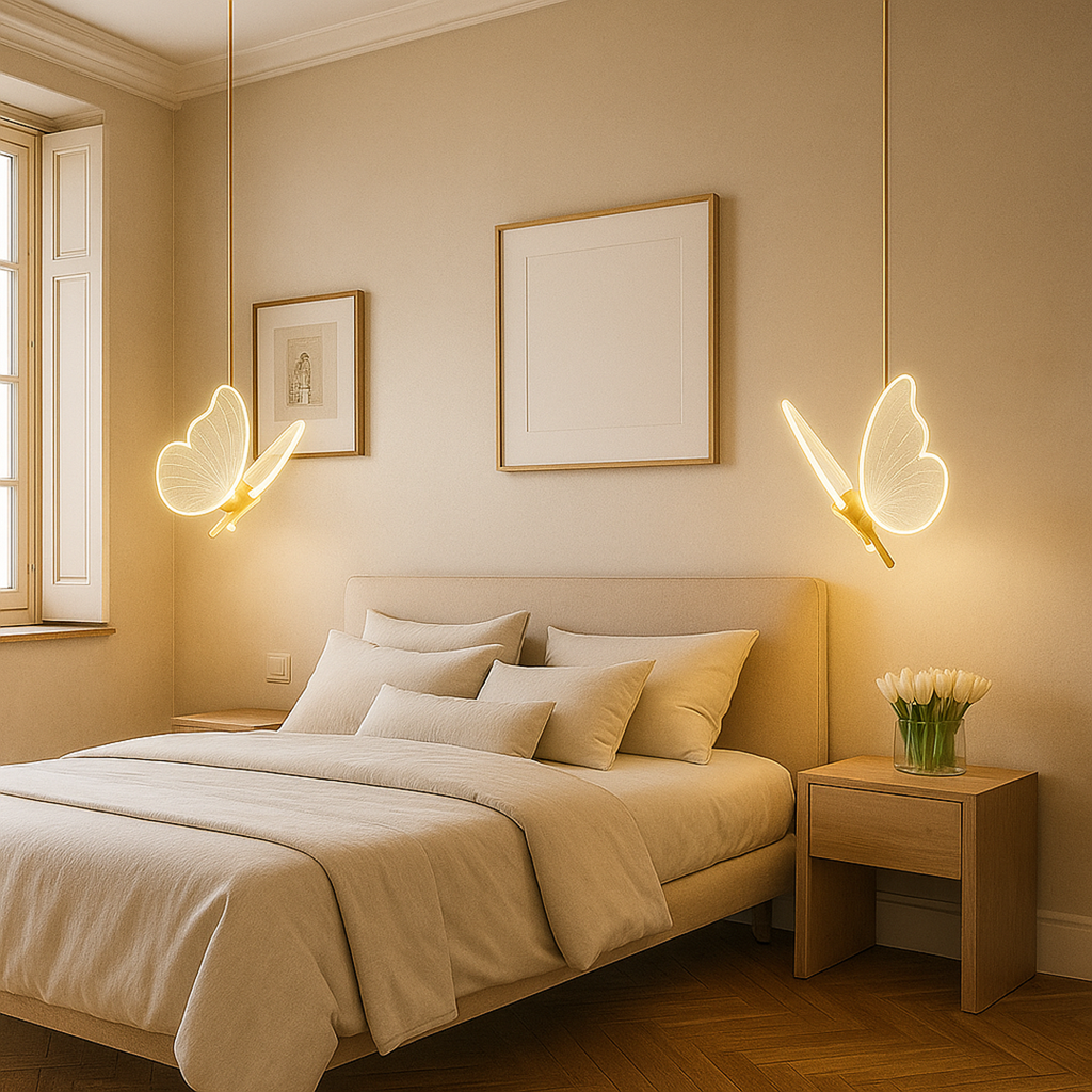 Lámpara Colgante con Forma de Mariposa | Iluminación Decorativa Infantil