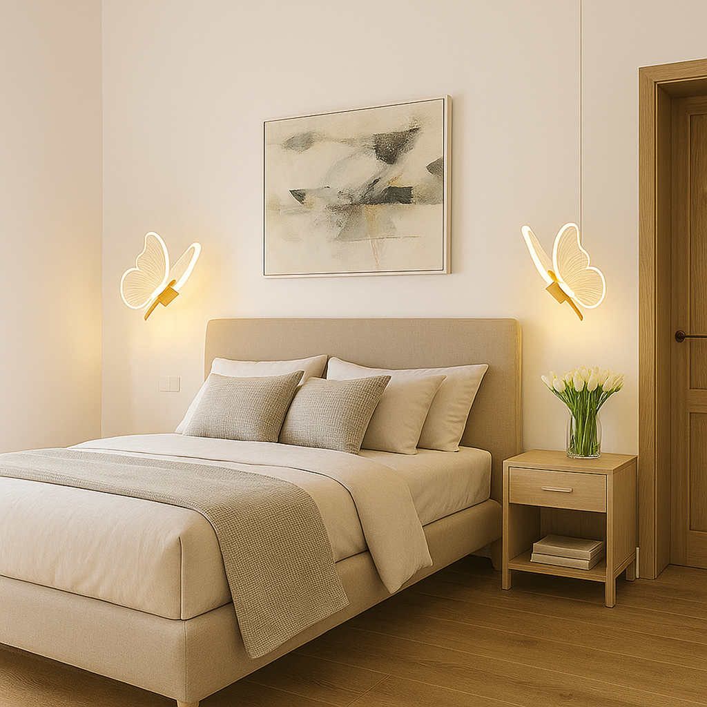 Lámpara Colgante con Forma de Mariposa | Iluminación Decorativa Infantil