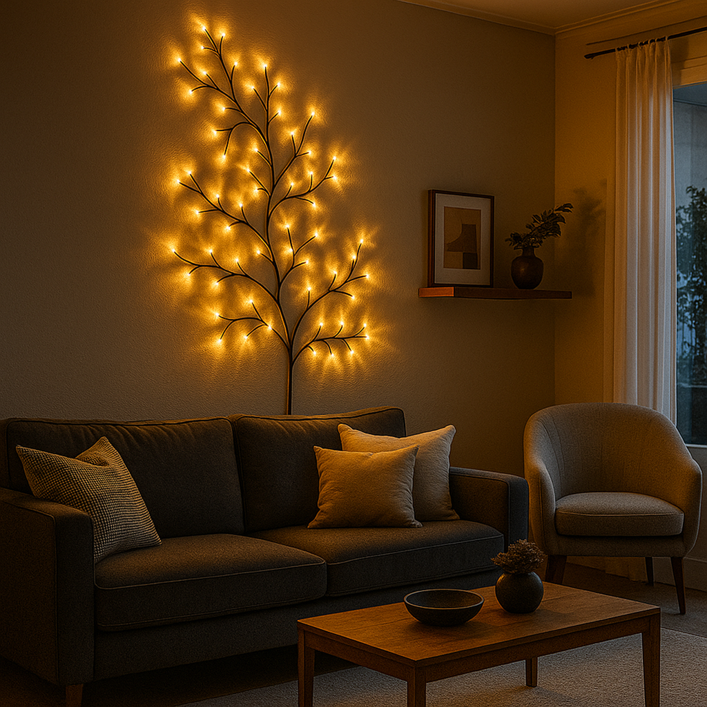 Lámpara con Forma de Árbol | Diseño Decorativo Natural